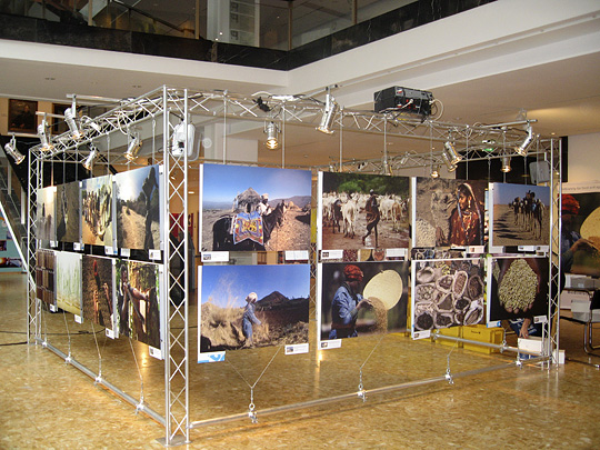 Foto des Ausstellungsmoduls "Natur und Kultur"
