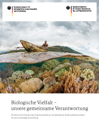 Frontpage of the brochure Committed to Biodiversity