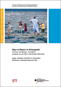 Titelseite der Beilage zur Broschüre Natur & Mensch im Klimawandel